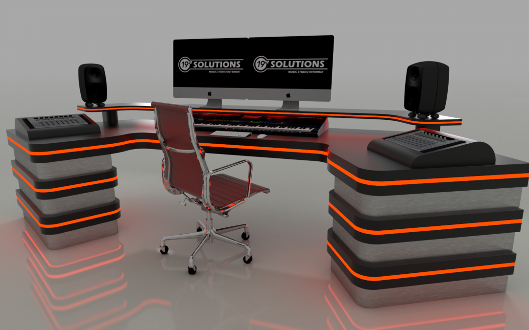 Black Custom Studio Desk